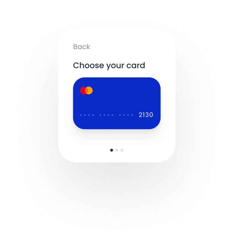 Choose your credit card